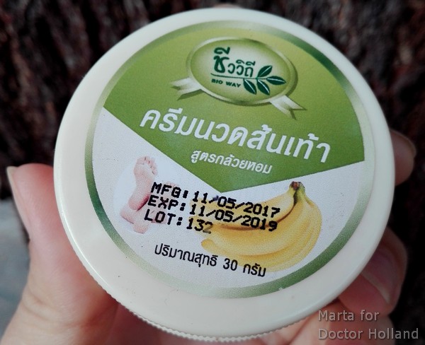 Банановый крем для ног из Таиланда: фруктовый пир для стоп